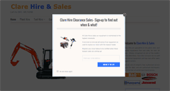 Desktop Screenshot of clarehire.com